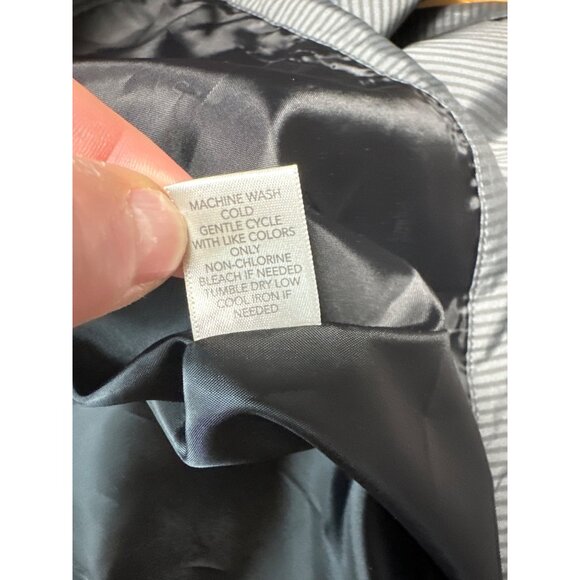 Christopher & Banks Button-Up Striped Long Sleeve Jacket Womens Size M - Picture 9 of 10